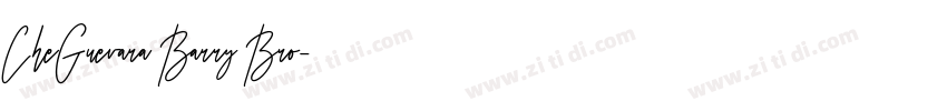 CheGuevara Barry Bro字体转换